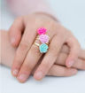 Picture of ROSE RINGS & EARRING SET 5PK